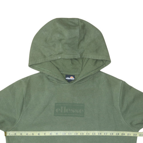 Womens UK Size 10 Ellesse Green Pullover Hoodie