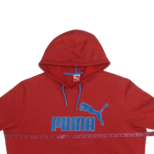 Mens UK Size 2XL Puma Red Pullover Hoodie