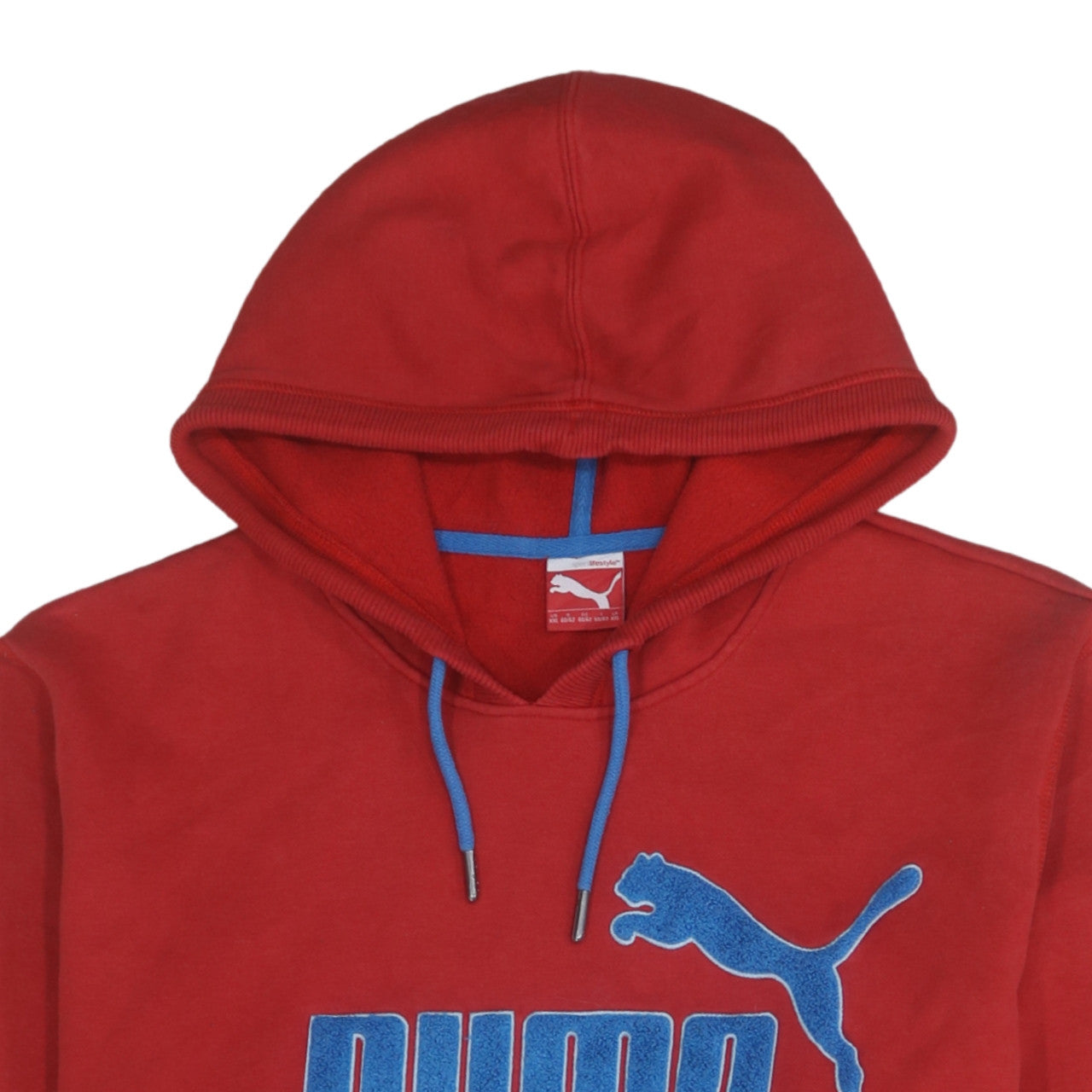 Mens UK Size 2XL Puma Red Pullover Hoodie