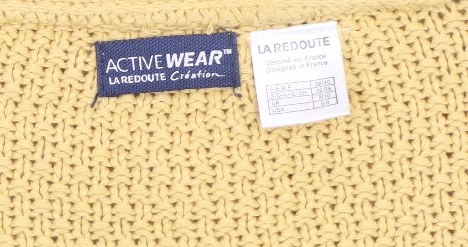 La Redoute Women Yellow Cable-Knit Cardigan Size 8/10