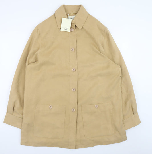 Womens UK Size M Viyella Beige Basic Jacket