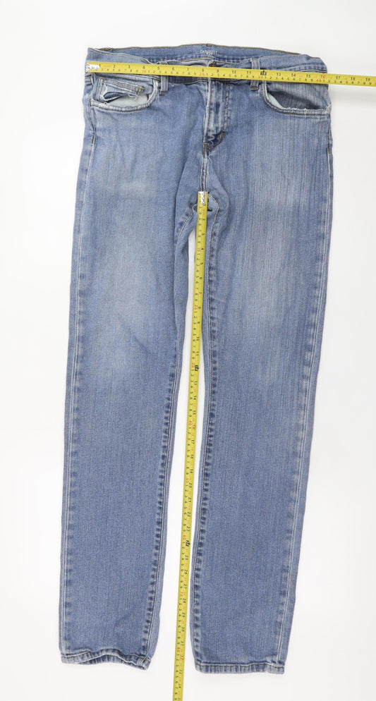 Carhartt Men Blue Rebel Pant 34x34 Slim Straight Denim Jeans