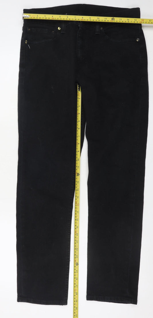 Levi's Men Black 511 Skinny Fit Stretch Denim Jeans 33W 30L