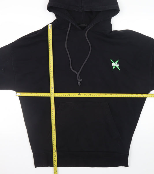 Mens UK Size S Hera Black Pullover Hoodie