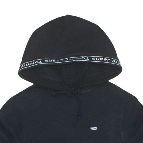 Womens UK Size XS Tommy Jeans Black Pullover Hoodie