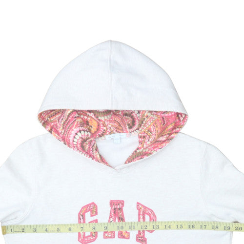 Womens UK Size S GAP White Pullover Hoodie