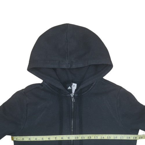 Womens UK Size L adidas Black Full Zip Hoodie