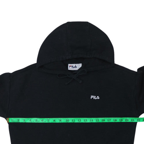 Mens UK Size M FILA Black Pullover Hoodie