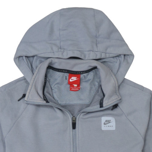 Mens UK Size M Nike Grey Full Zip Hoodie
