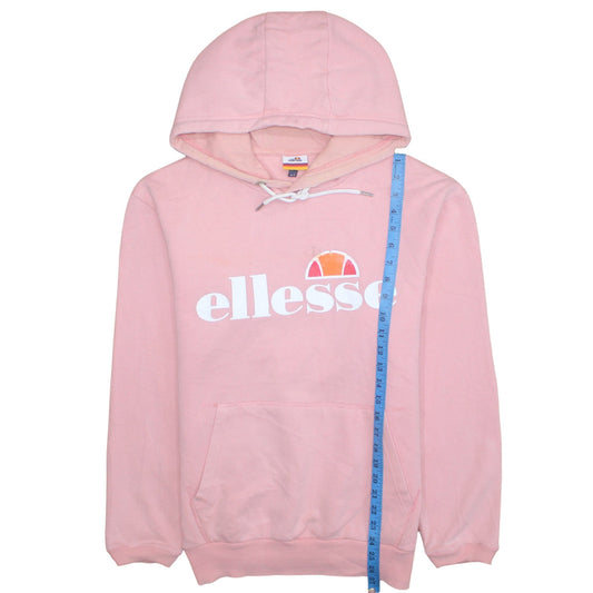 Womens UK Size 12 Ellesse Pink Pullover Hoodie