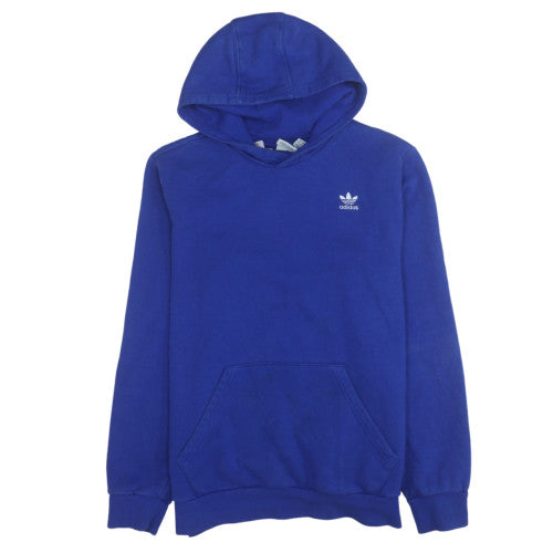 Additional front view of Adidas boys’ blue pullover hoodie xl 15-16 years cotton blend fleece