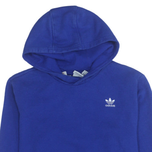 Additional view of Adidas boys’ blue pullover hoodie xl 15-16 years cotton blend fleece