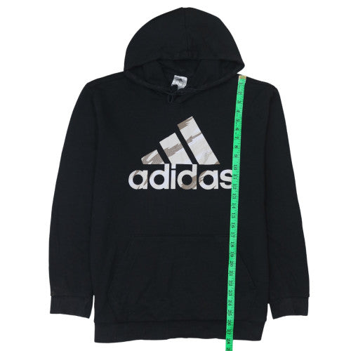 Mens UK Size M Adidas Black Pullover Hoodie