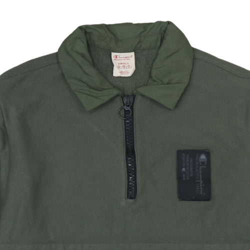 Mens UK Size S Champion Green Henley Sweatshirt