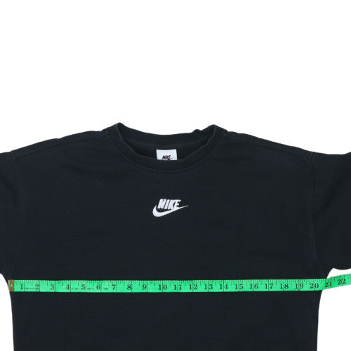 Womens UK Size M Nike Black Pullover Sweatshirt
