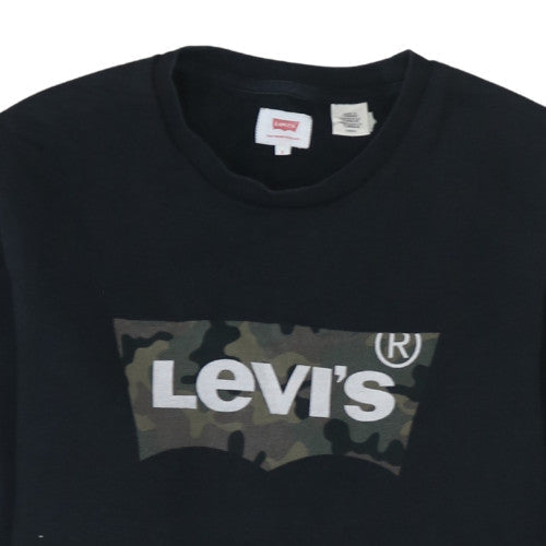 Mens UK Size S Levi's Black Pullover Sweatshirt