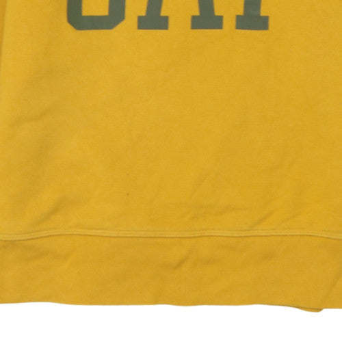 Additional view of Gap boys’ yellow crew neck pullover sweatshirt xl 12-13 years cotton blend