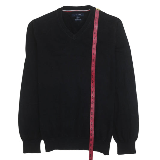 Mens UK Size XL Tommy Hilfiger Black Pullover Sweatshirt