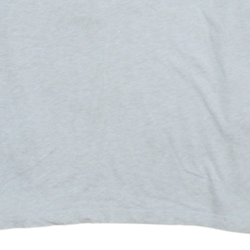 Lacoste Men's Grey Regular Fit Cotton Crew Neck T-Shirt Size L