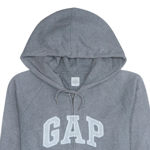 Womens UK Size L Gap Grey Full Zip Hoodie
