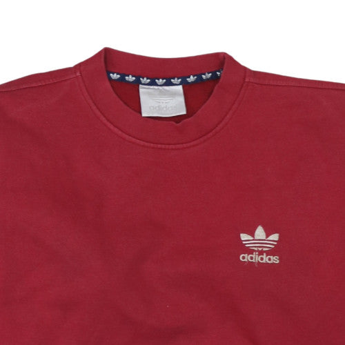 Womens UK Size 14 Adidas Red Pullover Sweatshirt