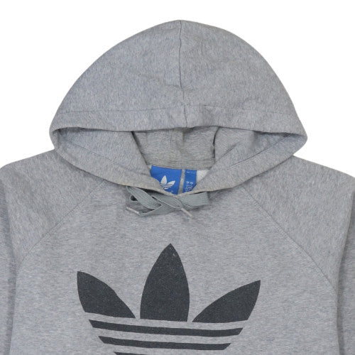 Mens UK Size L Adidas Grey Pullover Hoodie