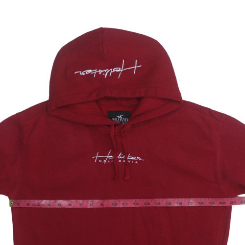 Mens UK Size S Hollister Red Pullover Hoodie