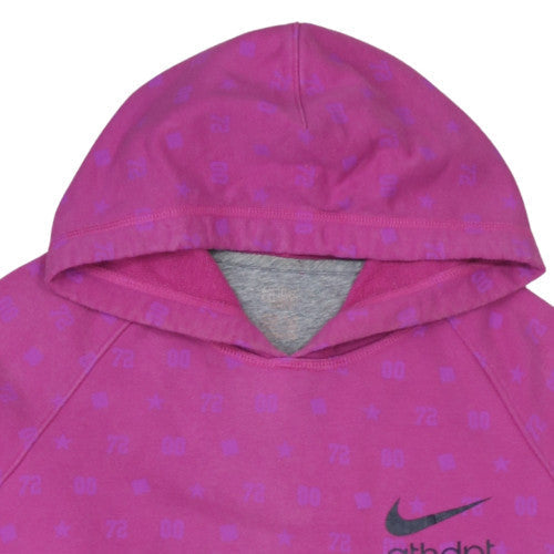 Womens UK Size M Nike Pink Pullover Hoodie