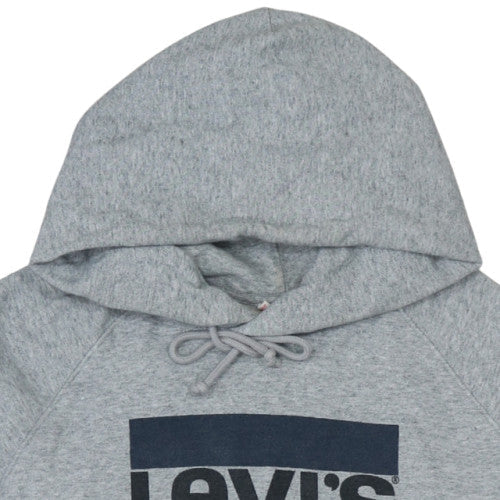 Mens UK Size L Levi's Grey Pullover Hoodie