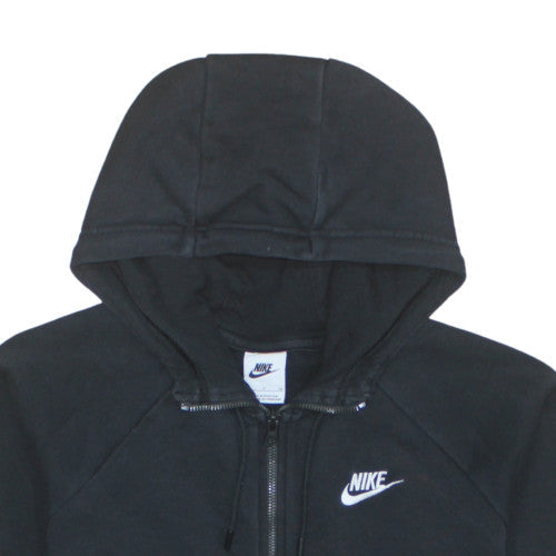 Womens UK Size S Nike Black Full Zip Hoodie