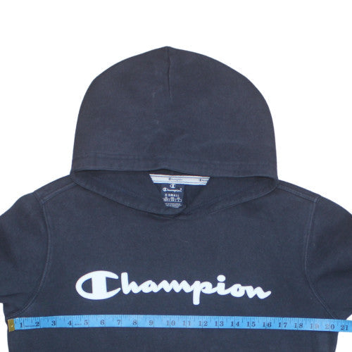 Mens UK Size XS Champion Black Pullover Hoodie