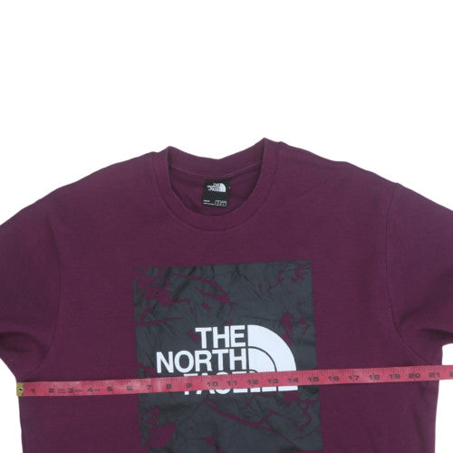 Mens UK Size M The North Face Purple Pullover Sweatshirt