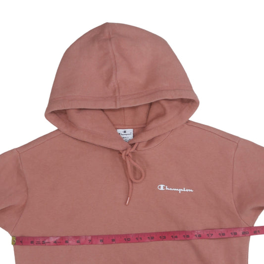 Womens UK Size S Champion Pink Pullover Hoodie