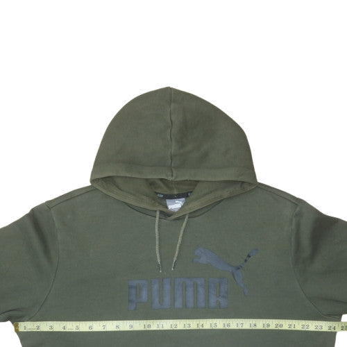 Mens UK Size L Puma Green Pullover Hoodie