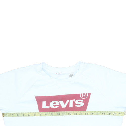 Womens UK Size S Levi's White Pullover Sweatshirt