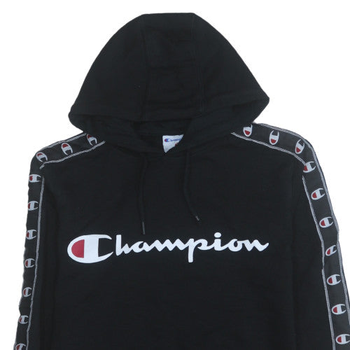 Mens UK Size S Champion Black Pullover Hoodie