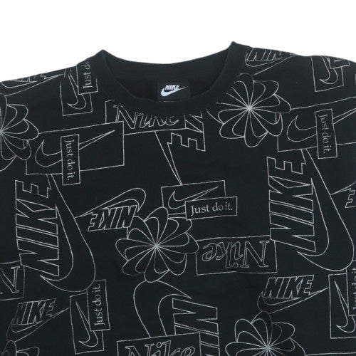Womens UK Size L Nike Black Pullover Sweatshirt