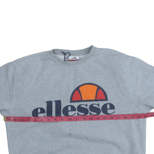 Womens UK Size 12 Ellesse Grey Pullover Sweatshirt