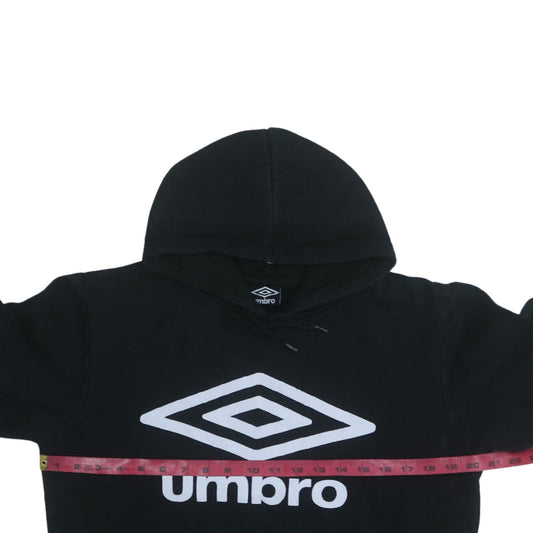 Mens UK Size S Umbro Black Pullover Hoodie