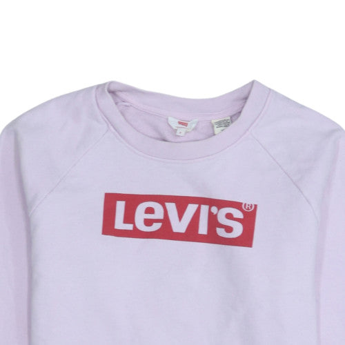 Womens UK Size S Levi's Pink Pullover Sweatshirt
