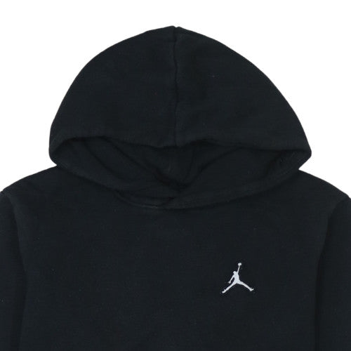 Jordan Boys Black Pullover Hoodie Sweatshirt Size 10-11 Years Fleece Logo
