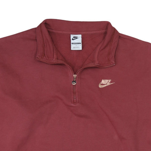 Womens UK Size L Nike Red Pullover Sweatshirt