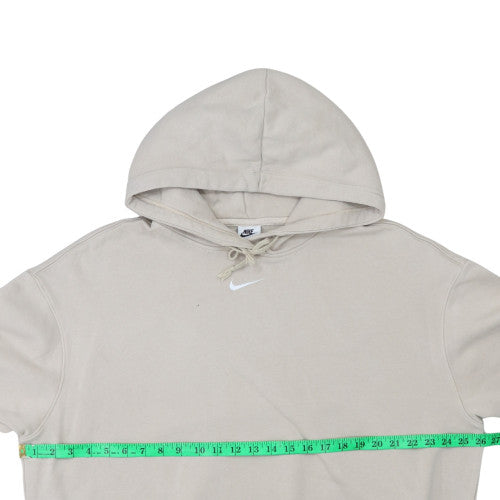 Womens UK Size M Nike Beige Pullover Hoodie