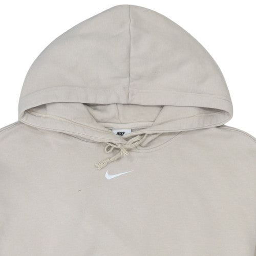 Womens UK Size M Nike Beige Pullover Hoodie