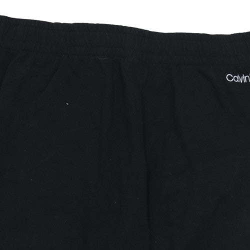 Calvin Klein Men's Black XL Jogger Trousers with Elastic Waistband