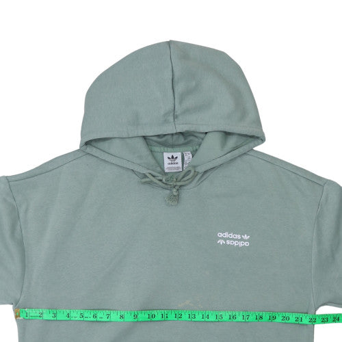 Womens UK Size M Adidas Green Pullover Hoodie