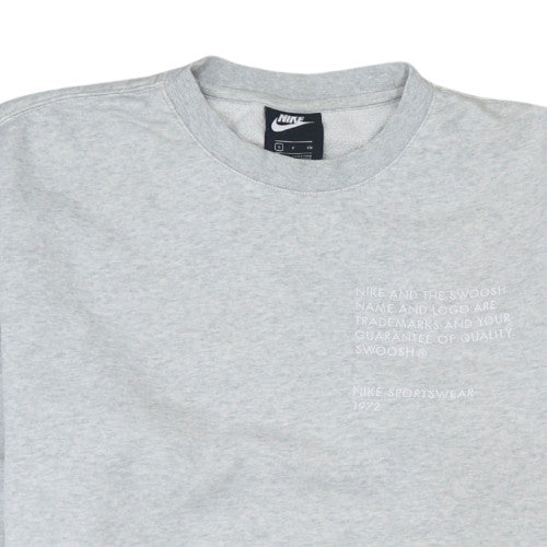 Womens UK Size S Nike Grey Pullover Sweatshirt