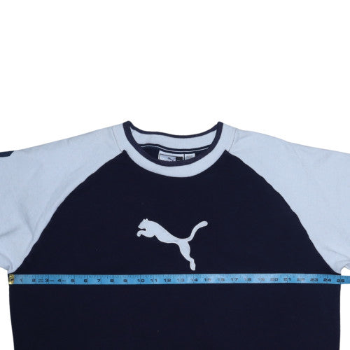 Mens UK Size 2XL Puma Blue Pullover Sweatshirt