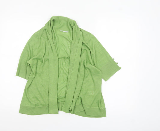 Womens UK Size 14 Wallis Green Cardigan Jumper