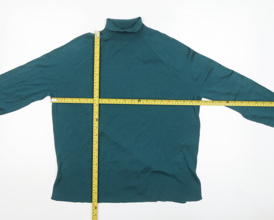 Womens UK Size 8 Zara Green Pullover Jumper